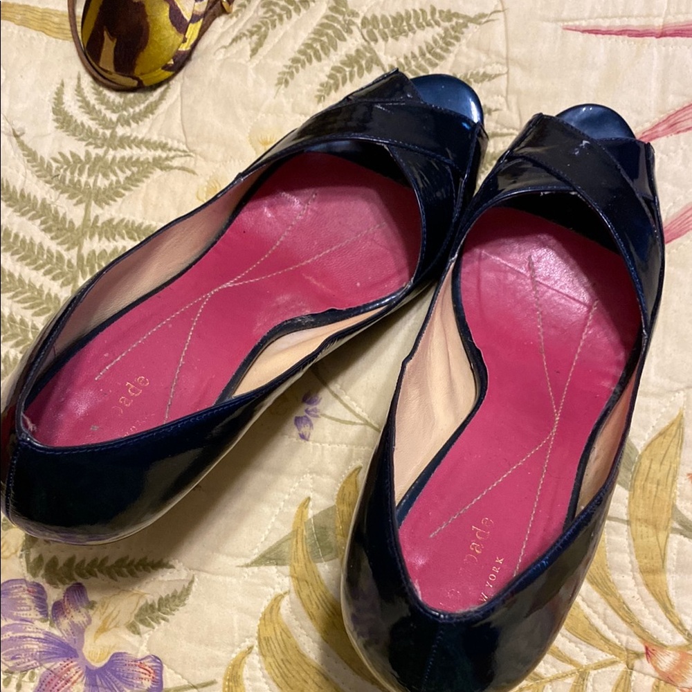 Prada Women's Black Peep-Toe Shoes